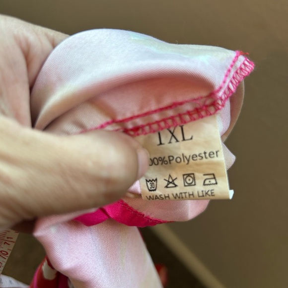 1XL Dopamine Boho Rose Red Leopard Print Ruffle Cap Sleeve Mini Dress - Picture 8 of 8